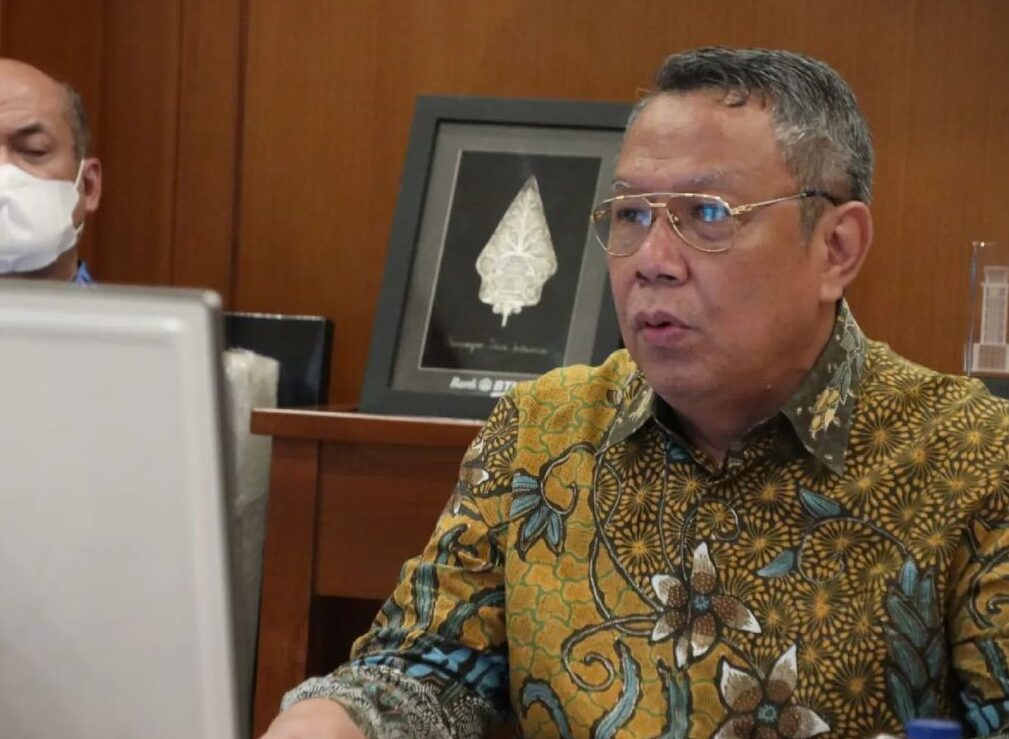 Wali Kota Tangerang Selatan Benyamin Davnie saat mengikuti wawancara kandidat penghargaan jaminan sosial ketenagakerjaan atau Patriana Award Tahun 2021 secara virtual, Kamis (17/2/2022).