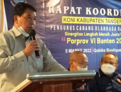 KONI Kabupaten Tangerang Harus Mampu Pertahankan Juara Porprov