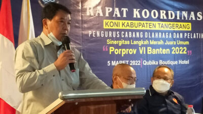 KONI Kabupaten Tangerang Harus Mampu Pertahankan Juara Porprov