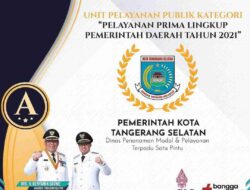 DPMPTSP Kota Tangsel Raih Penghargaan Pelayanan Prima dari Kemenpan RB