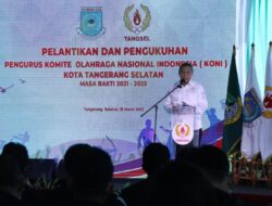 Pengurus KONI Tangsel Periode 2021-2025 Dilantik