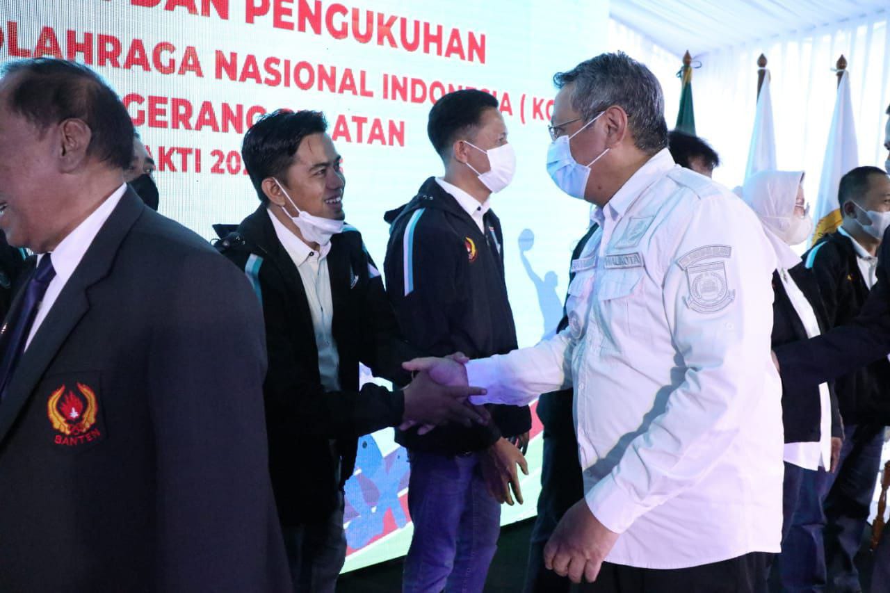 Pelantikan KONI Tangsel periode 2021-2025.