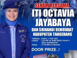 Srikandi Demokrat Ajak Warga Senam Bersama Iti Octavia di Pasarkemis