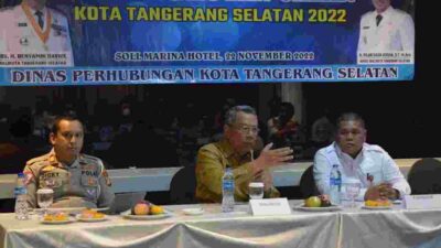 Buka Rakor LLAJ, Wali Kota Benyamin Kaji Penyelenggaraan Lalu Lintas