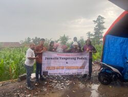 Jurnalis Tangerang Bantu Ponpes Dampak Gempa Cianjur