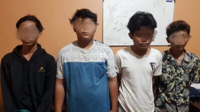 Bawa Dua Bom Molotov, Empat Remaja Diamankan Polsek Jatiuwung