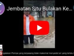 Jembatan Situ Bulakan Kota Tangerang Terendam Banjir Hingga 1 Meter