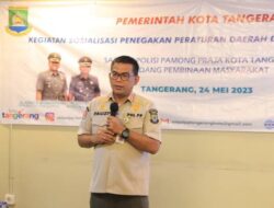 Satpol PP Kota Tangerang Sosialisasi Penegakkan Perda dan Perwal
