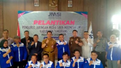 Pengurus JMSI Kabupaten Tangerang Dilantik, PJ Bupati Berharap Bisa Bersinergi dengan Pemerintah Daerah 