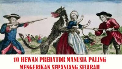 10 Hewan Predator Manusia Paling Mengerikan Sepanjang Sejarah