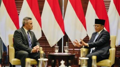 Menlu RI Sugiono bertemu Duta Besar Selandia Baru Phillip Taula di Jakarta