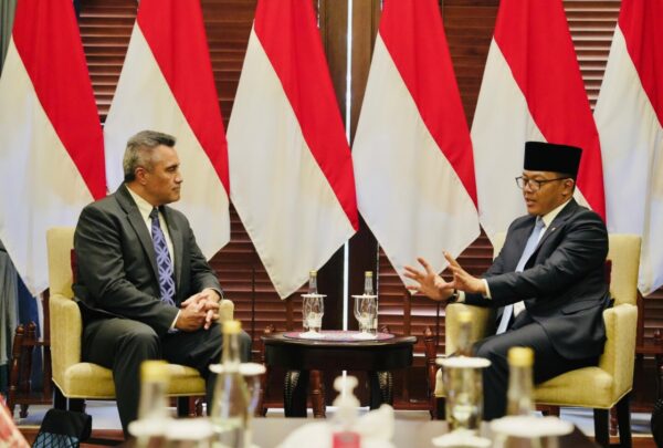 Menlu RI Sugiono bertemu Duta Besar Selandia Baru Phillip Taula di Jakarta