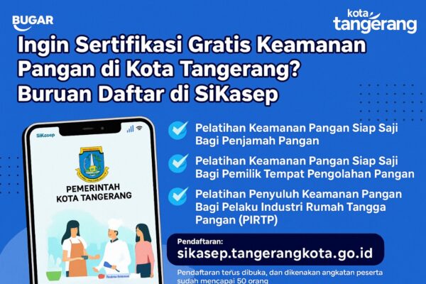 Pelaku UMKM Kota Tangerang menerima pelatihan keamanan pangan dari Dinas Kesehatan
