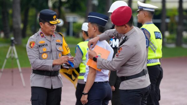 Apel Gelar Pasukan Operasi Zebra Toba 2025 di Mapolda Sumut.
