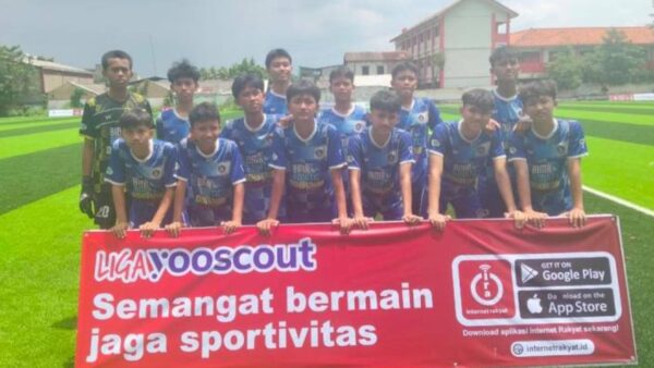 Pertandingan Liga Yooscout Regional Tangerang 2026 di stadion Kota Tangerang.