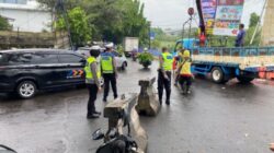 Jembatan Bayur Dipasang Barrier Beton, Polisi Tekan Risiko Kecelakaan