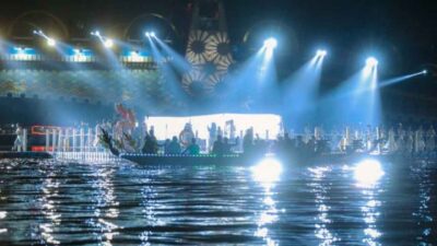 Suasana Festival Cisadane 2026 di Kota Tangerang yang menghadirkan ratusan booth UMKM dan berbagai kegiatan budaya serta ramah lingkungan.