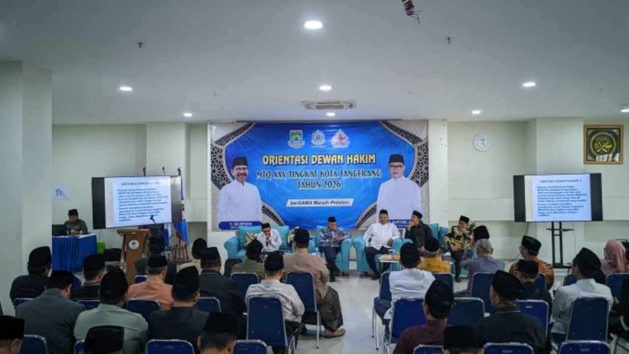 Orientasi Dewan Hakim MTQ XXV Kota Tangerang yang dihadiri Wali Kota Tangerang Sachrudin bersama jajaran LPTQ Kota Tangerang.